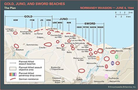 Normandy Landings Map