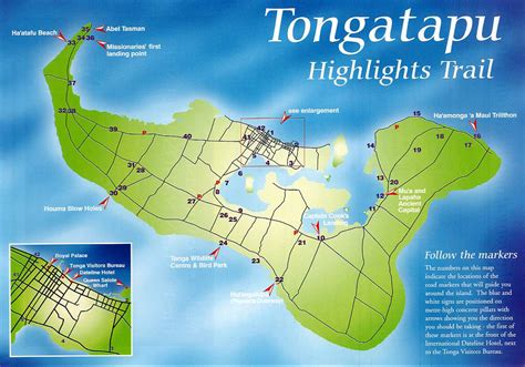 Tonga Physical Map