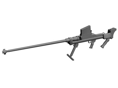 boys anti-tank rifle 3d model