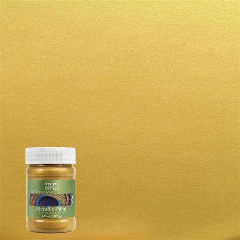 Modern Masters 6 oz. Rich Gold Metallic Interior/Exterior Paint-ME70106 - The Home Depot