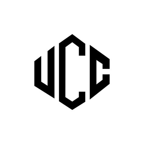 UCC letter logo design with polygon shape. UCC polygon and cube shape logo design. UCC hexagon ...