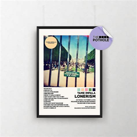 Tame Impala Poster / Lonerism Poster / Album Cover / Poster - Etsy Canada