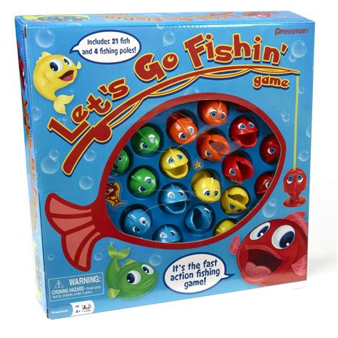 Pressman Let's Go Fishin' Game - The Original Fast-Action Fishing Game for Kids - Walmart.com ...