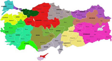 Map Of Turkey Regions Turkey Physical Political Maps Of