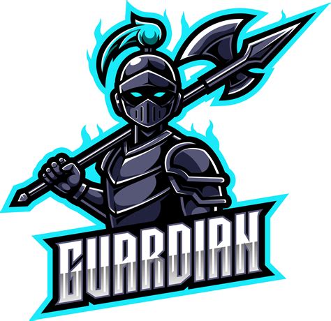 Guardian esports mascot logo design By Visink | TheHungryJPEG