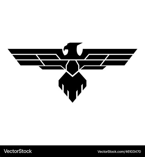 Eagle logo military logo design Royalty Free Vector Image