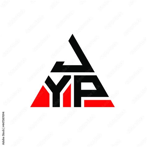 JYP triangle letter logo design with triangle shape. JYP triangle logo design monogram. JYP ...