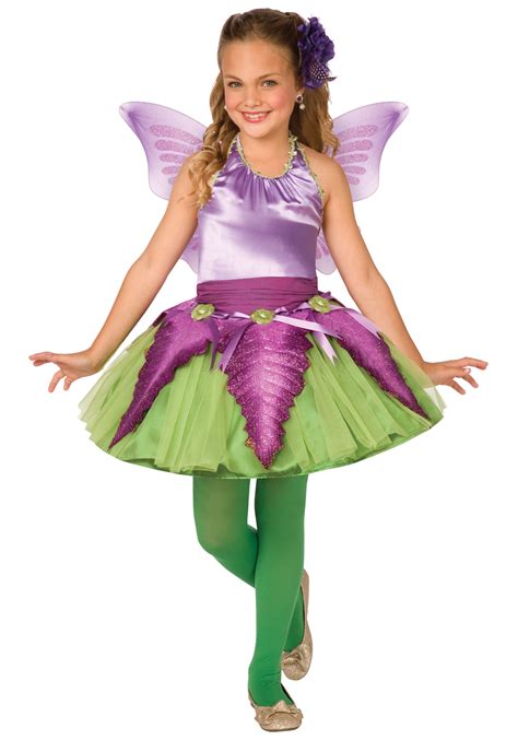 Child Purple Flower Fairy Costume - Halloween Costume Ideas 2023