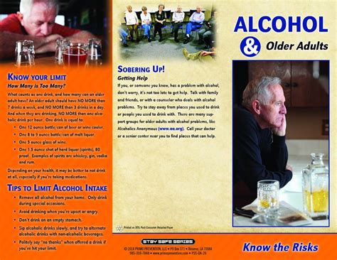 Alcohol & Older Adults: Know the Risks Pamphlet - Primo Prevention