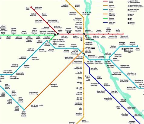 Delhi metro route chart – Delhi Metro, Delhi Metro Station, Delhi Metro ...