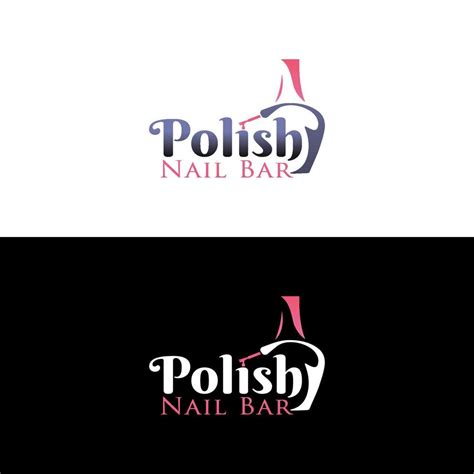 Nail polish logo design 19645737 Vector Art at Vecteezy