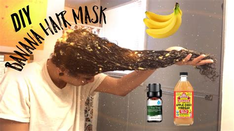 DIY banana hair mask for CRAZY hair growth + damage control 🍌 - YouTube