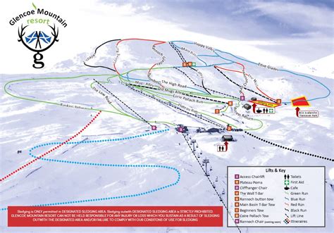 Piste Map - Glencoe Mountain Resort