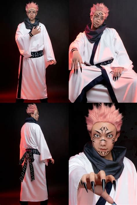 Anime Jujutsu Kaisen Ryomen Sukuna Cosplay Costume Japanese Kimono