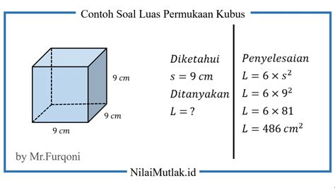 Panjang rusuk kubus 5 cm Berapakah luas permukaan kubus? - Pskji.org