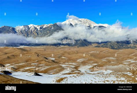 Great Sand Dunes National Park, Colorado during winter Stock Photo - Alamy