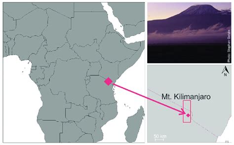 Mt Kilimanjaro On A Map Of Africa - Anetta Mathilda