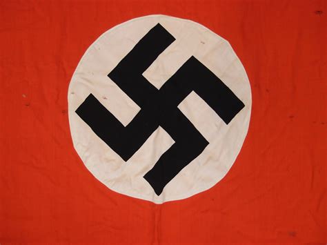 RARE WW2 GERMAN NAZI PARTY COTTON FLAG | JB Military Antiques