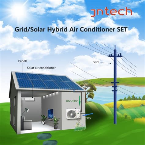 Custom Solar Air Conditioner Solar Energy-Solar & AC Hybrid TypeDC Pure ...