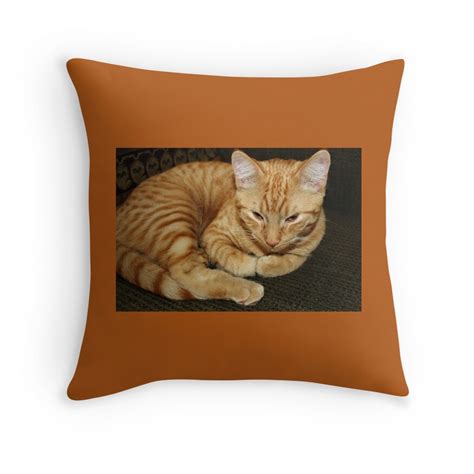 "Kitty Cat Pillow" Throw Pillows by WeeZie | Redbubble