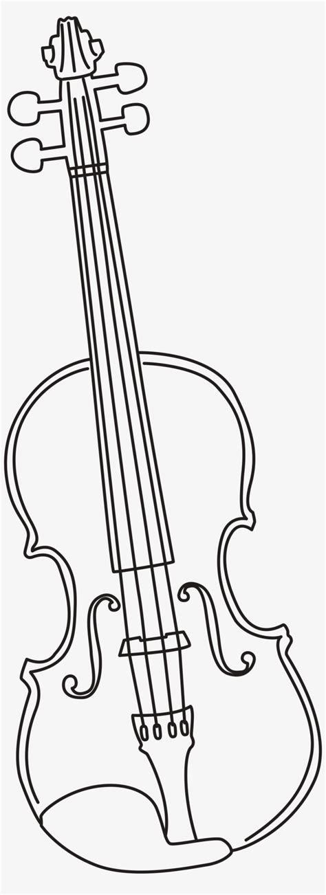 Simple Violin Drawing At Getdrawings - Violin Drawing - 1177x3178 PNG Download - PNGkit