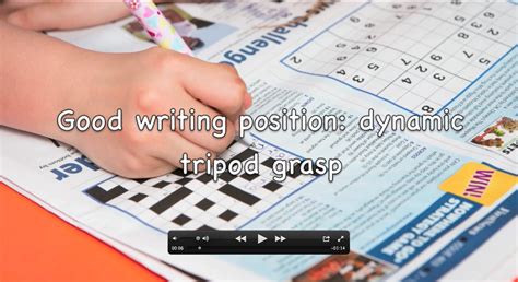 Dynamic tripod grasp video | Handwriting video