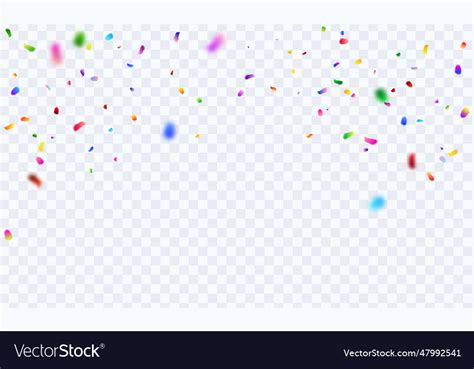 Celebration background template with confetti Vector Image