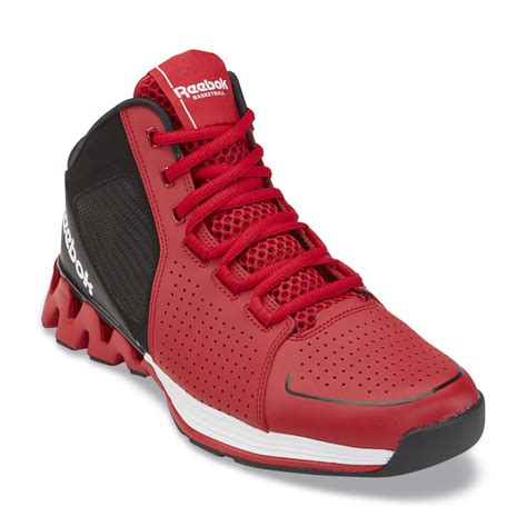 Reebok Men's Zigkick Hoops Red/Black High-Top Basketball Shoes | Shop Your Way: Online Shopping ...