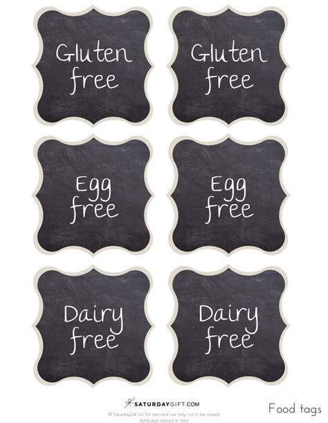 Free Printable Buffet Food Labels - Free Printable