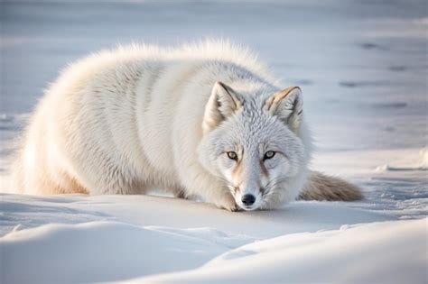 Premium AI Image | photo polar fox in arctic