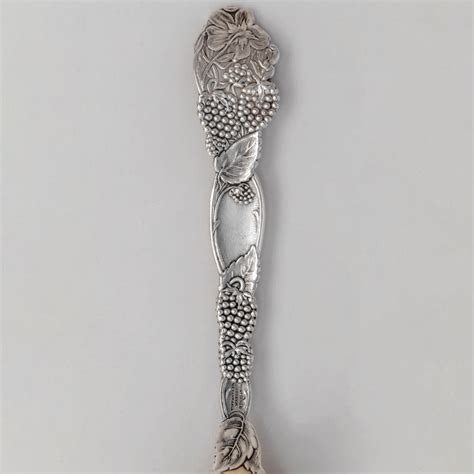 Tiffany & Co. Blackberry Pattern Antique Sterling Silver Berry Spoon, - Spencer Marks Ltd