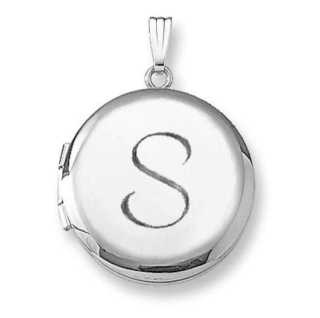 Sterling Silver Round Locket - Gilson's Engraving & Elegant Gifts