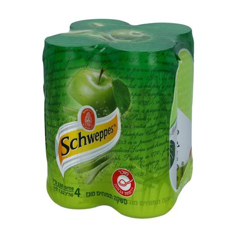 Schweppes Can Apple 4pk (P) - Bloom's Kosher