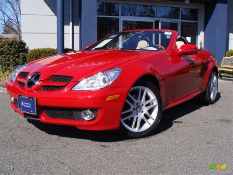 Mars Red 2009 Mercedes-Benz SLK 300 Roadster Exterior Photo #46365770 | GTCarLot.com