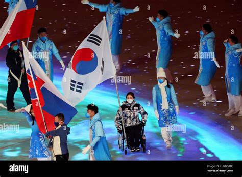 South Korea Delegation (KOR), MARCH 13, 2022 : Beijing 2022 Paralympic Winter Games Closing ...