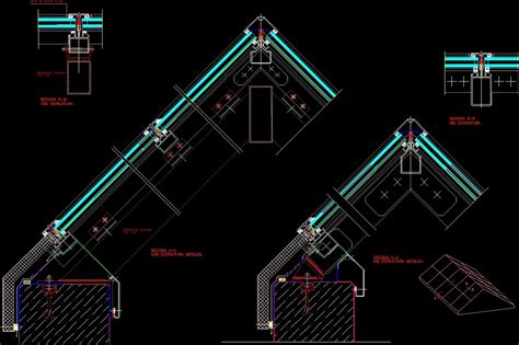 Gabled Skylight DWG Section for AutoCAD • Designs CAD