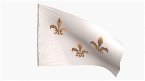 Royal French Flag 1789 3D asset | CGTrader