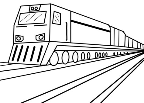 Printable Passenger Train Coloring Page - Free Printable Coloring Pages ...