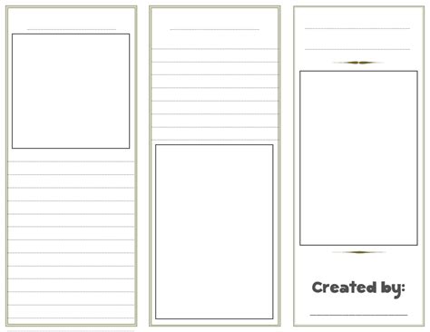 Blank Tri-Fold Brochure Template | Printable PDF