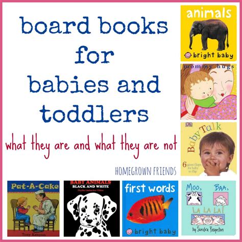 Board Books for Babies and Toddlers - Homegrown Friends