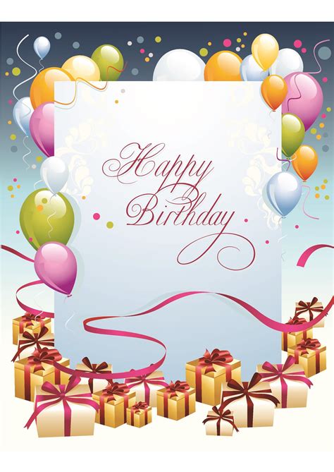 Happy Birthday Template Free Download