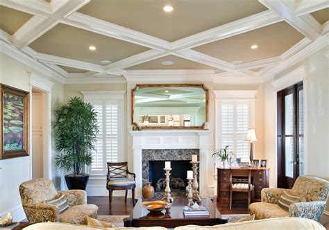 10 Decorative Living Room With Ceiling Molding Ideas