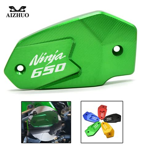 NINJA 650 LOGO Motorcycle Accessories Front Brake Fluid Fuel Reservoir ...