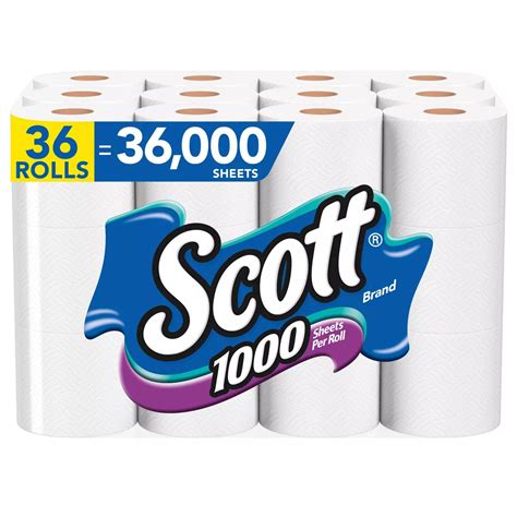 Scott 1000 Sheets Toilet Paper - Shop Toilet paper at H-E-B