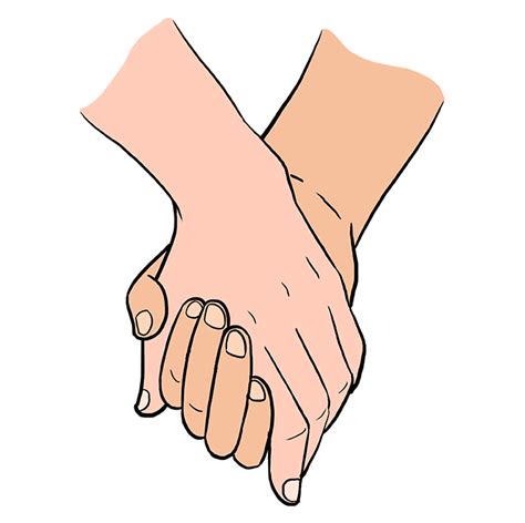 Two Hands Holding Drawing - DRAWQU