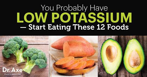 12 Foods to Overcome Low Potassium - Dr. Axe