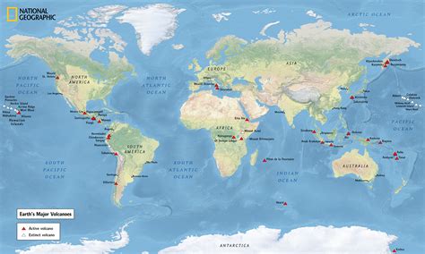 Earth's Major Volcanoes