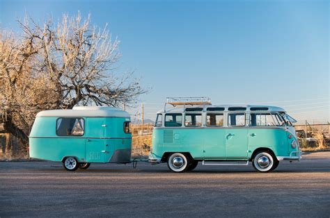 Volkswagen 23-Window Microbus + Eriba Puck Camper