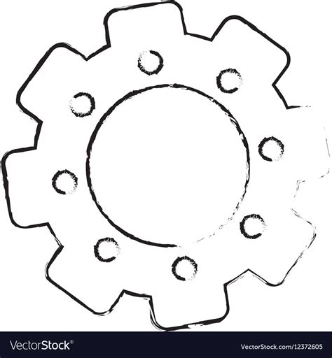 Gear wheel icon Royalty Free Vector Image - VectorStock