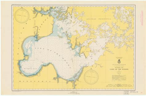 Lake of the Woods Map - 1949 – Nautical Chart Prints